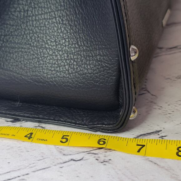 Rebecca Minkoff- Madison Satchel- Black with Studded sides-Black strap - Picture 13 of 13